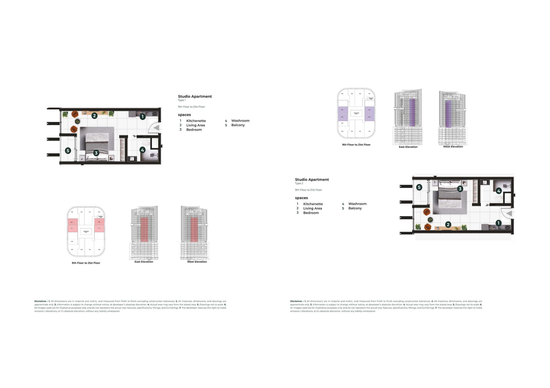 Studio T1 & 2